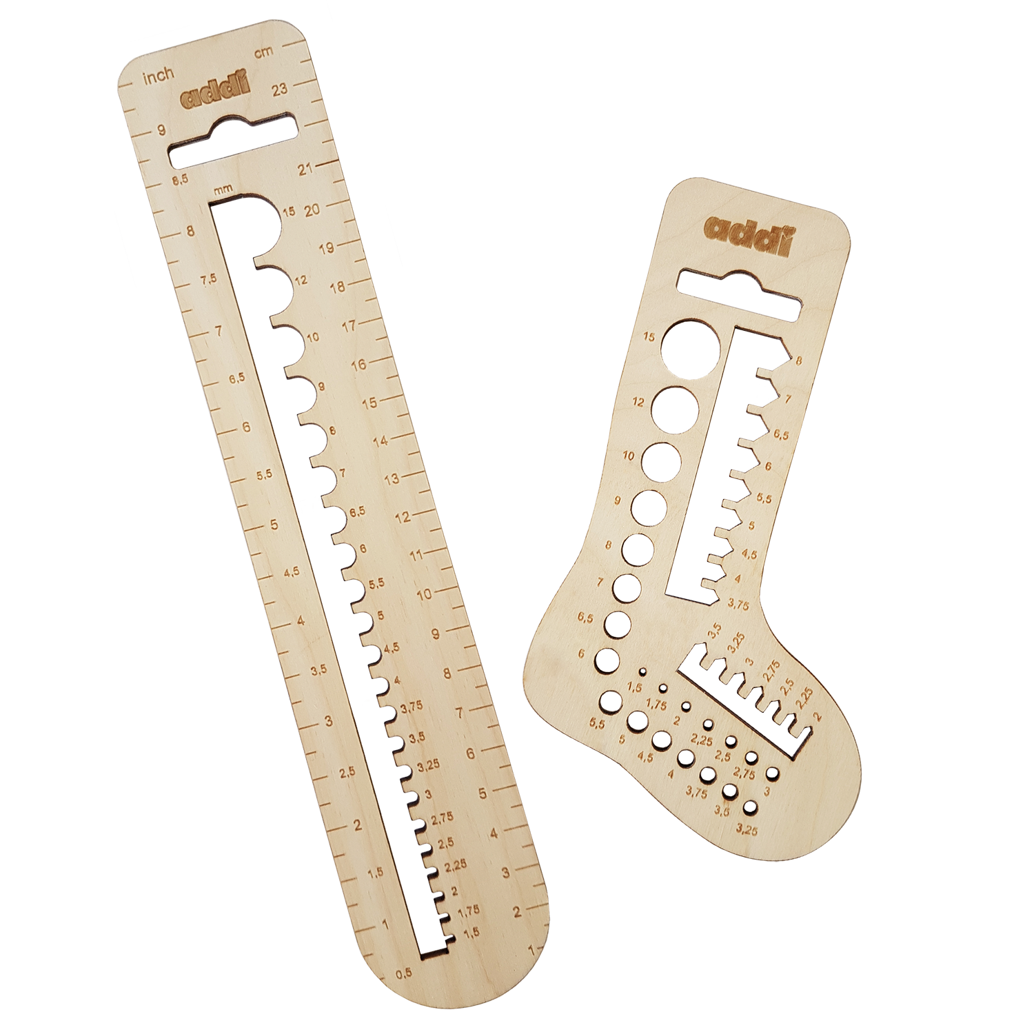 Addi Holznadelmaß-Set "addiCalibro" 535-2 - Bastelbedarf -> Häkeln und Stricken -> Stricknadeln von mahina