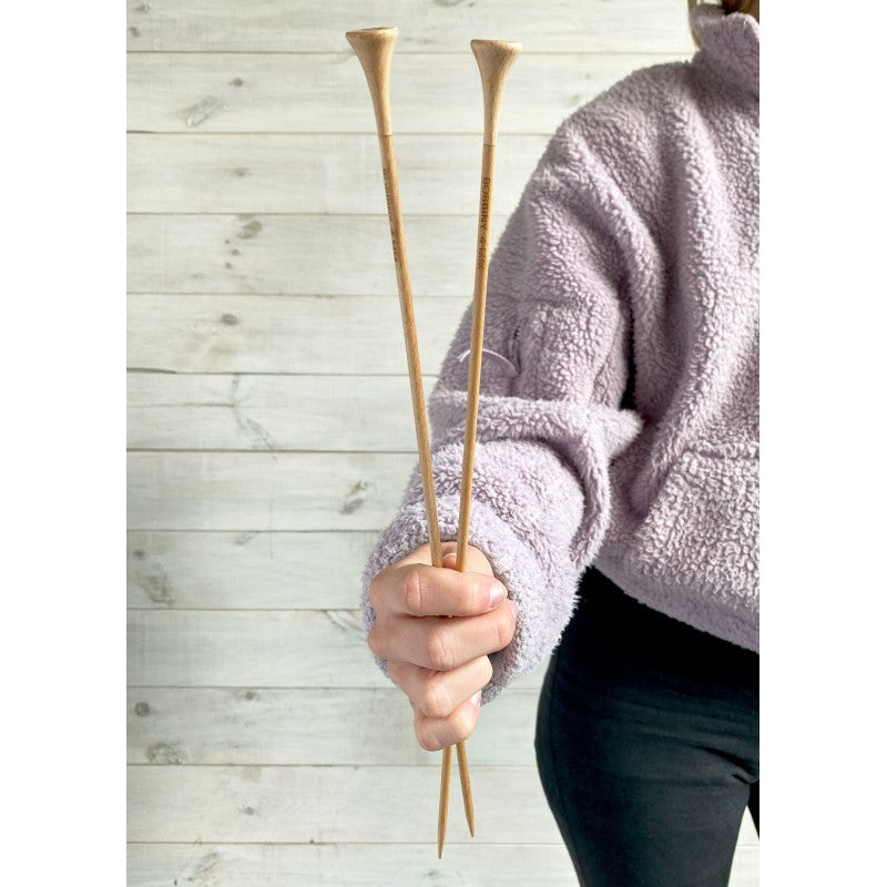 Bobbiny Stricknadel Buchenholz - Bastelbedarf -> Häkeln und Stricken -> Häkelnadeln von mahina