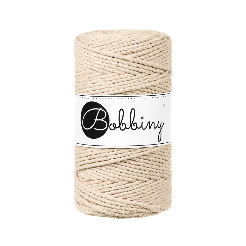 Bobbiny Makramee Garn 3mm 3ply 100m - Garne > Baumwollgarne > Bobbiny > 3ply > 3mm von mahina