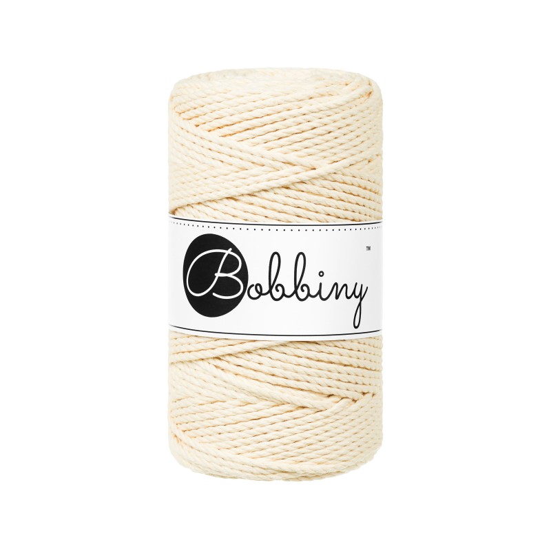 Bobbiny Makramee Garn 3mm 3ply 100m - Garne > Baumwollgarne > Bobbiny > 3ply > 3mm von mahina