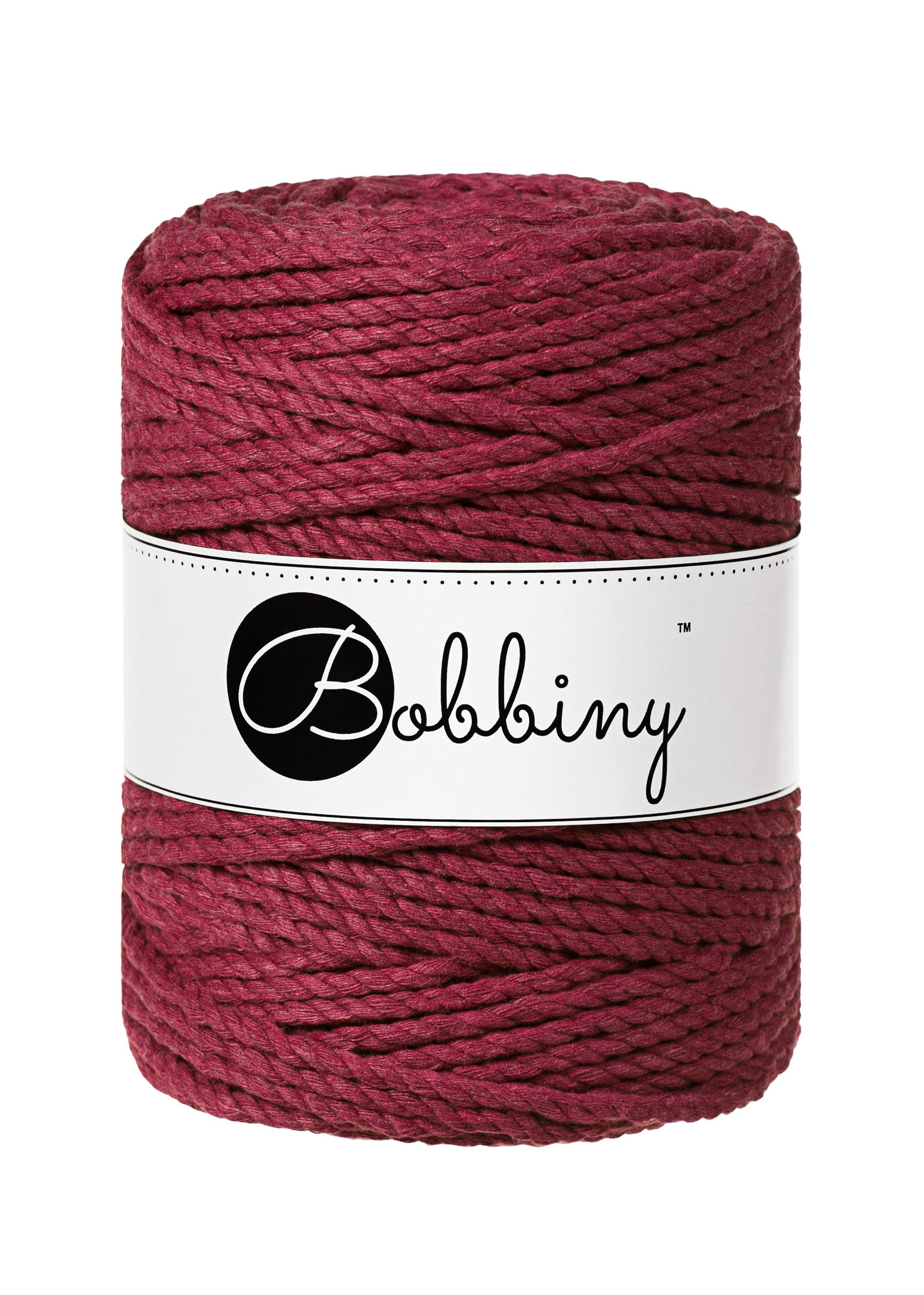 Bobbiny Makramee Garn 5mm 3ply 100m - Garne > Baumwollgarne > Bobbiny > 3ply > 5mm von mahina