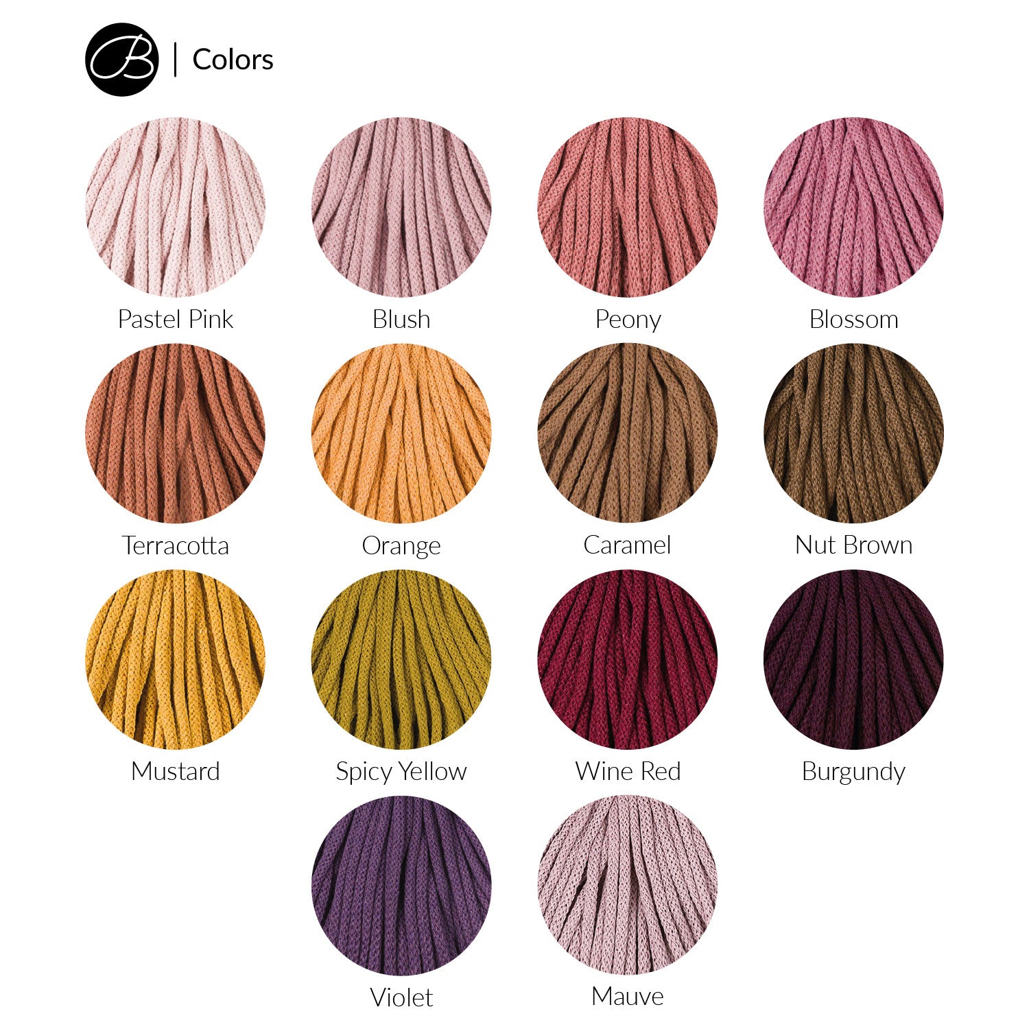 Bobbiny JUMBO SOFT Flechtkordel 8mm geflochten - Garne > Baumwollgarne > Bobbiny > Geflochten > 9mm von mahina