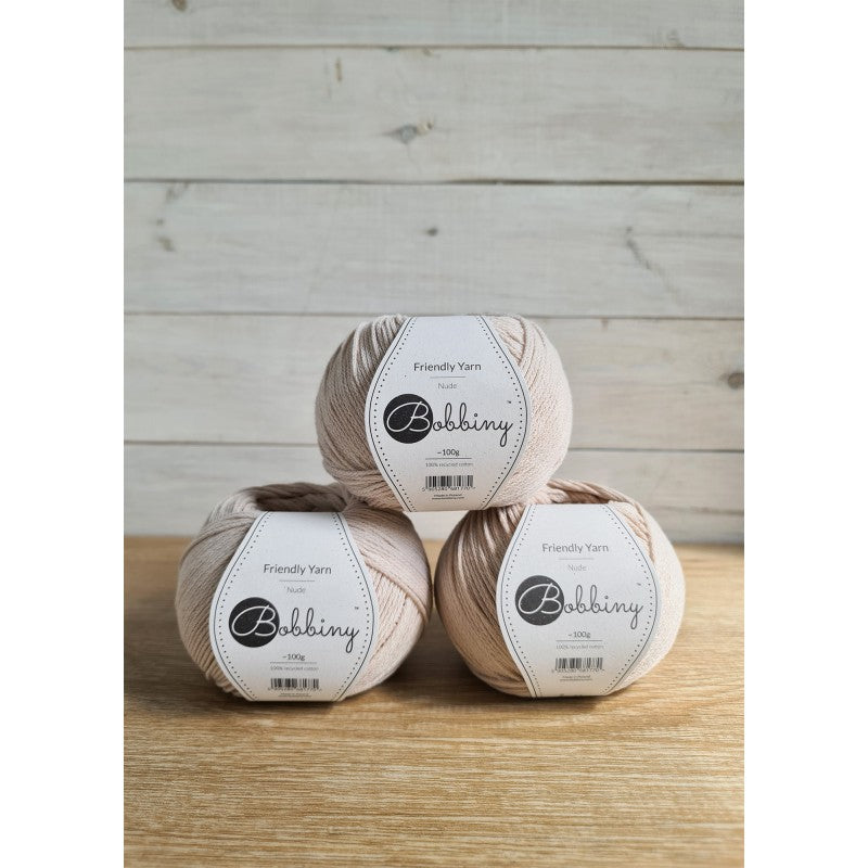 Bobbiny Friendly Yarn Nude 100g - Garne > Bobbiny > Friendly Yarn von mahina