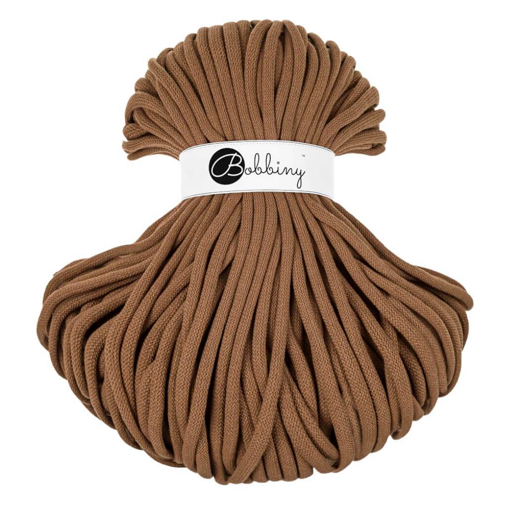 Bobbiny JUMBO Flechtkordel 9mm geflochten Caramel 100m - Garne > Baumwollgarne > Bobbiny > Geflochten > 9mm von mahina