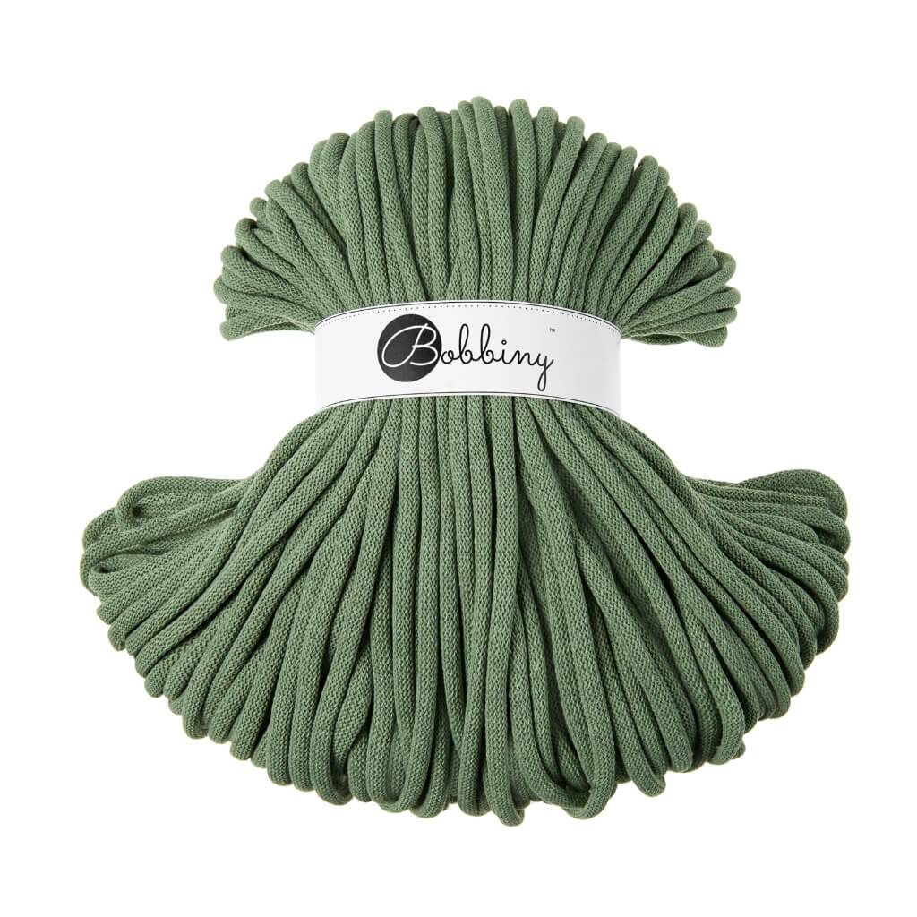 Bobbiny JUMBO Flechtkordel 9mm geflochten Eucalyptus Green 100m - Garne > Baumwollgarne > Bobbiny > Geflochten > 9mm von mahina