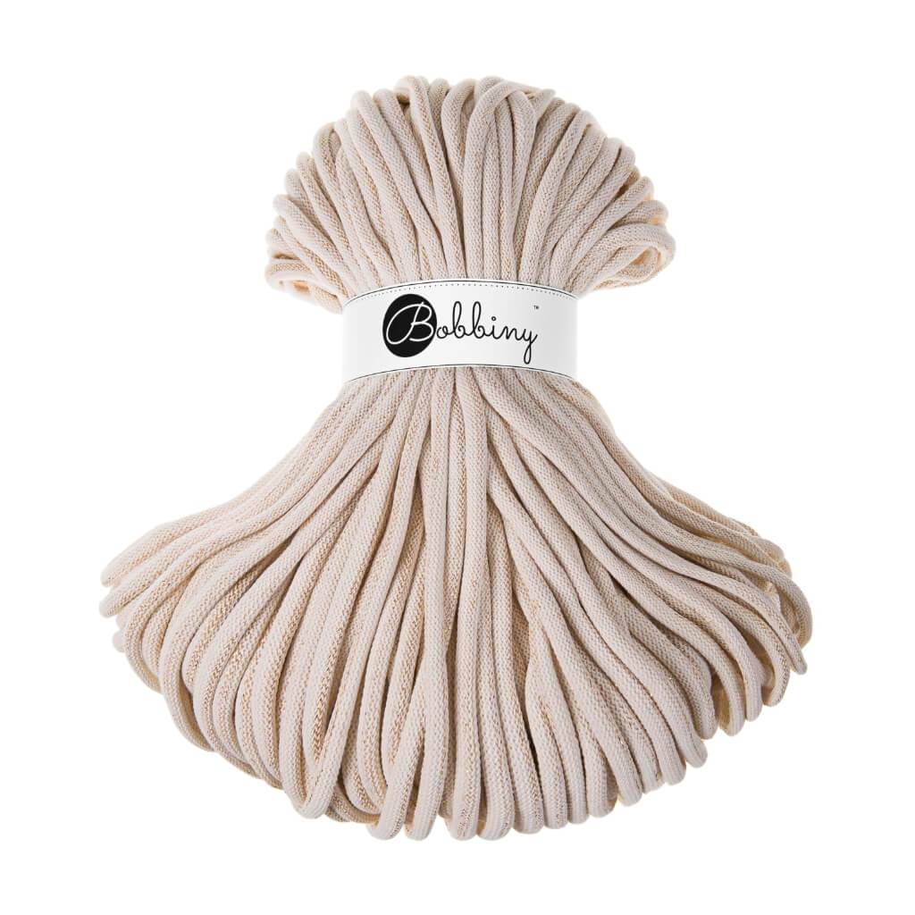 Bobbiny JUMBO Flechtkordel 9mm geflochten Golden Natural 100m - Garne > Baumwollgarne > Bobbiny > Geflochten > 9mm von mahina