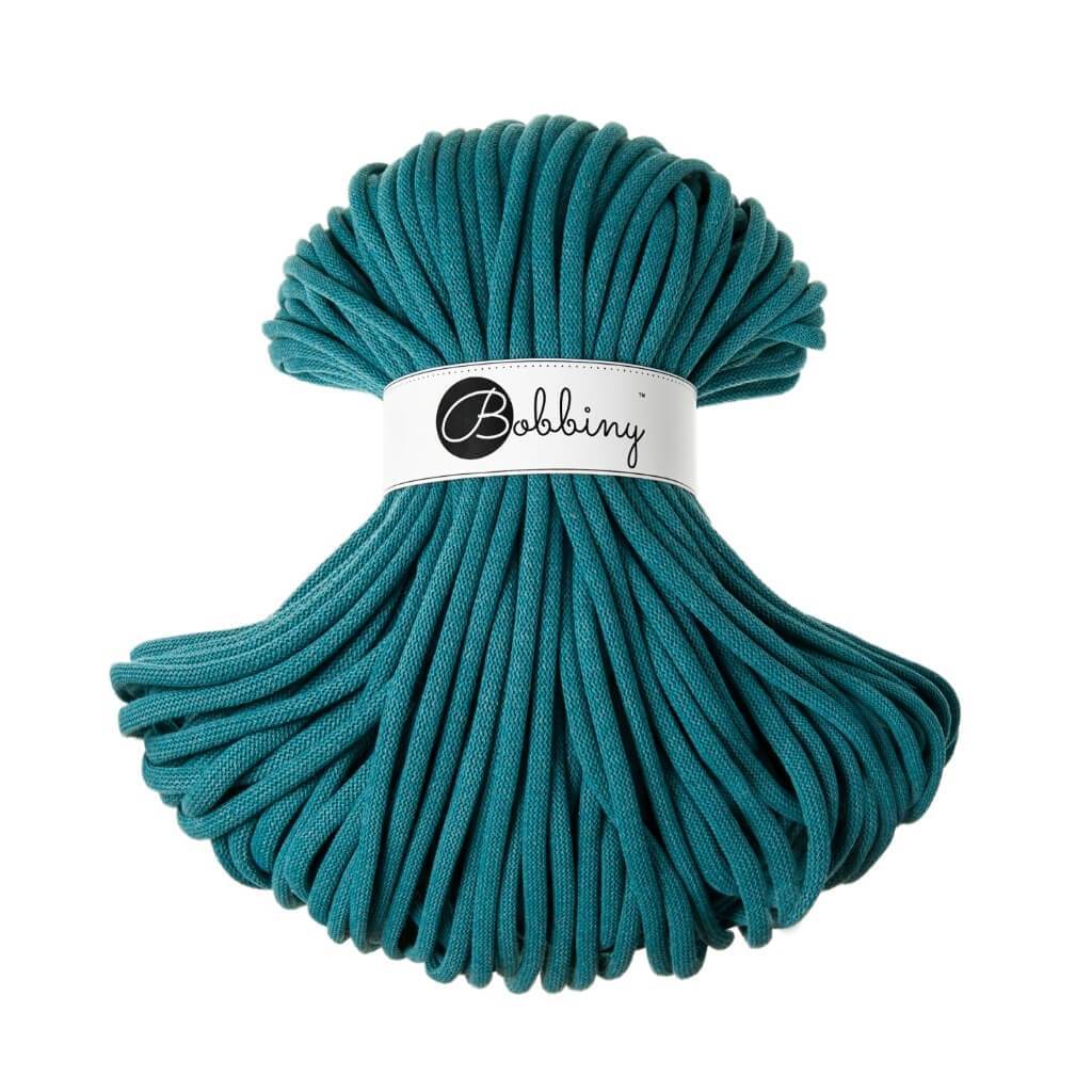 Bobbiny JUMBO Flechtkordel 9mm geflochten Teal 100m - mahina