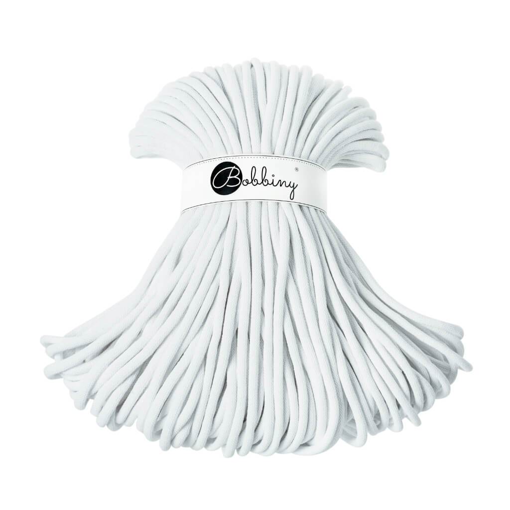 Bobbiny JUMBO Flechtkordel 9mm geflochten White 100m - mahina
