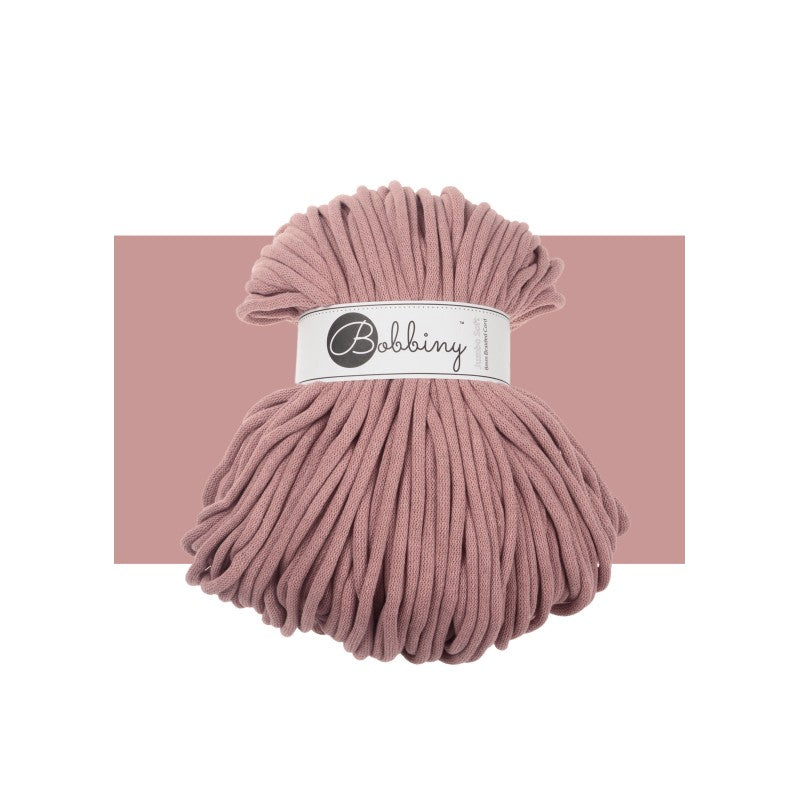 Bobbiny JUMBO SOFT Flechtkordel 8mm geflochten Blush 100m - Garne > Baumwollgarne > Bobbiny > Geflochten > 9mm von mahina