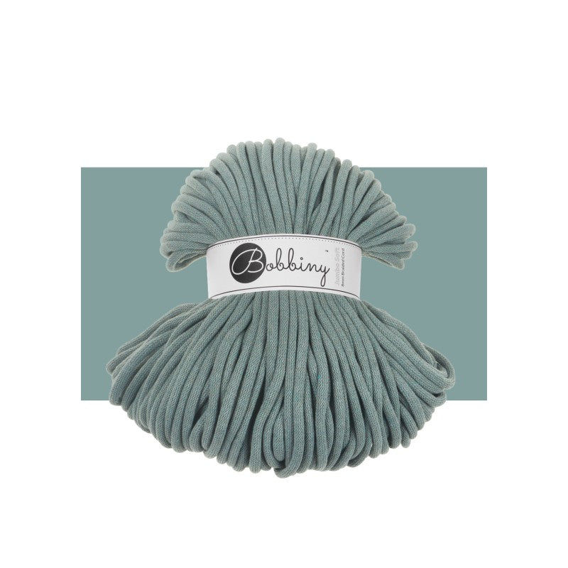 Bobbiny JUMBO SOFT Flechtkordel 8mm geflochten Laurel 100m - Garne > Baumwollgarne > Bobbiny > Geflochten > 9mm von mahina