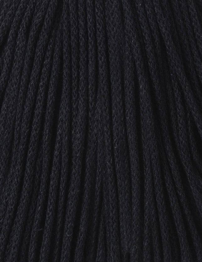 Bobbiny JUNIOR Flechtkordel 3mm geflochten Black 100m - Garne > Baumwollgarne > Bobbiny > Geflochten > 3mm von mahina