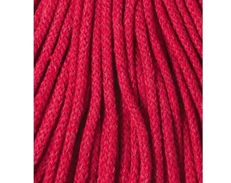Bobbiny JUNIOR Flechtkordel 3mm geflochten Classic Red 100m - Garne > Baumwollgarne > Bobbiny > Geflochten > 3mm von mahina