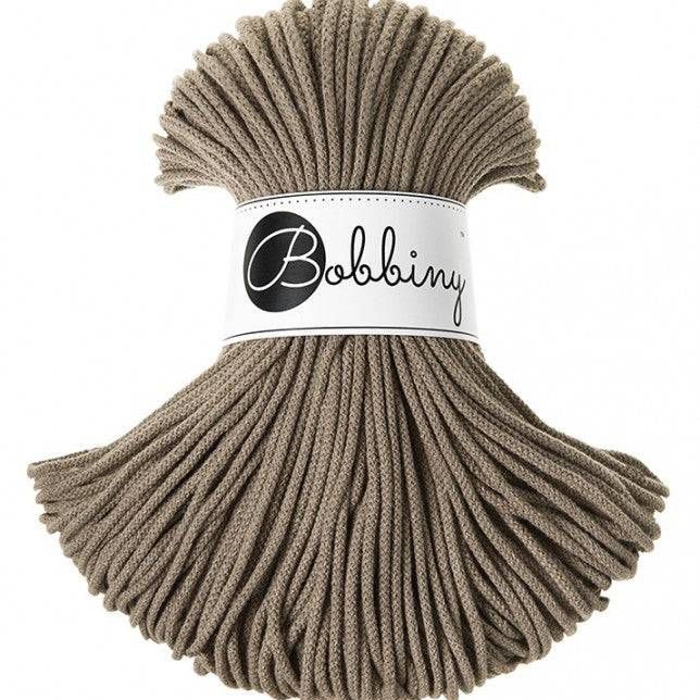 Bobbiny JUNIOR Flechtkordel 3mm geflochten Coffee 100m - Garne > Baumwollgarne > Bobbiny > Geflochten > 3mm von mahina