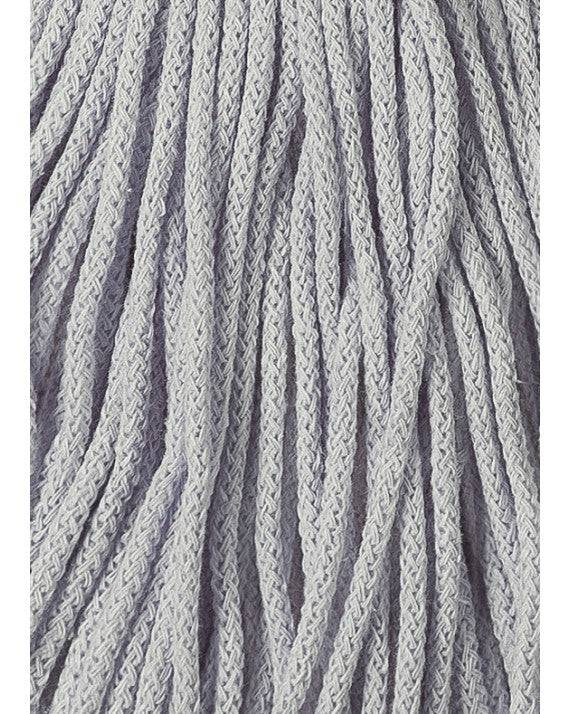 Bobbiny JUNIOR Flechtkordel 3mm geflochten Light Grey 100m - Garne > Baumwollgarne > Bobbiny > Geflochten > 3mm von mahina