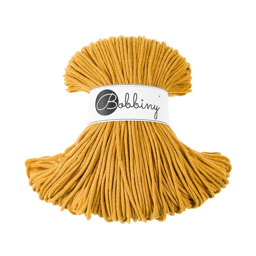 Bobbiny JUNIOR Flechtkordel 3mm geflochten Mustard 100m - mahina