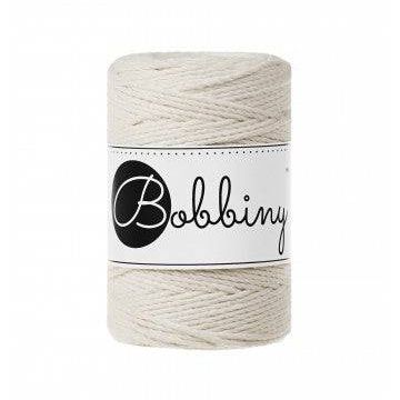 Bobbiny Makramee Garn 1,5mm 3ply Natural 100m - Garne > Baumwollgarne > Bobbiny > 3ply > 1,5mm von mahina