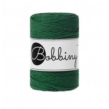Bobbiny Makramee Garn 1,5mm 3ply Pine Green 100m - mahina