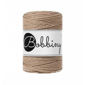 Bobbiny Makramee Garn 1,5mm 3ply Sand 100m - Garne > Baumwollgarne > Bobbiny > 3ply > 1,5mm von mahina