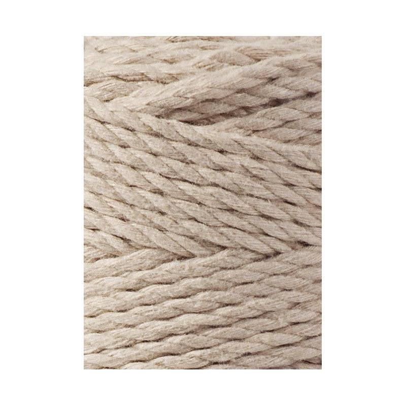 Bobbiny Makramee Garn 3mm 3ply Beige 100m - mahina