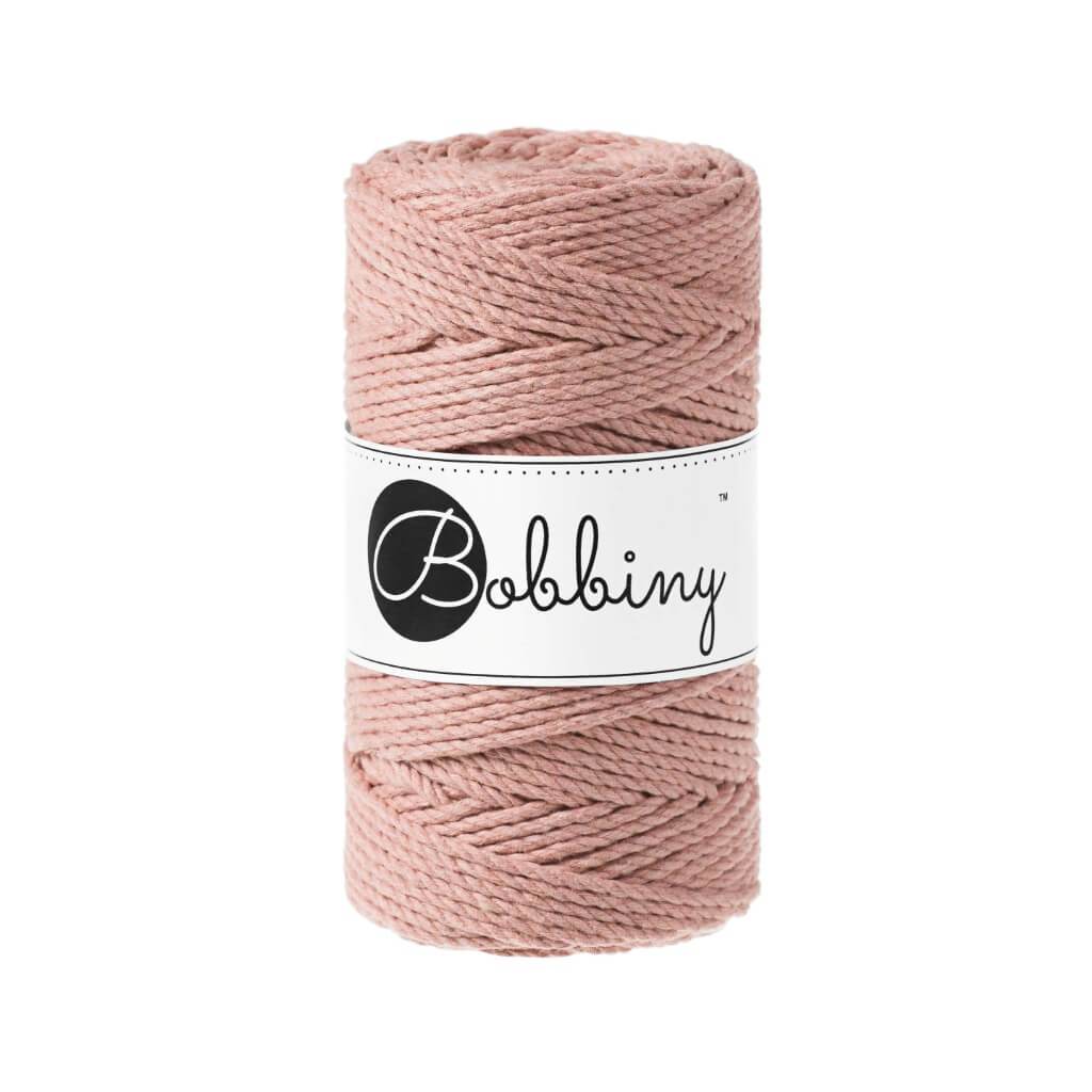 Bobbiny Makramee Garn 3mm 3ply Blush 100m - mahina