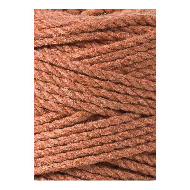 Bobbiny Makramee Garn 3mm 3ply Terracotta 100m - mahina