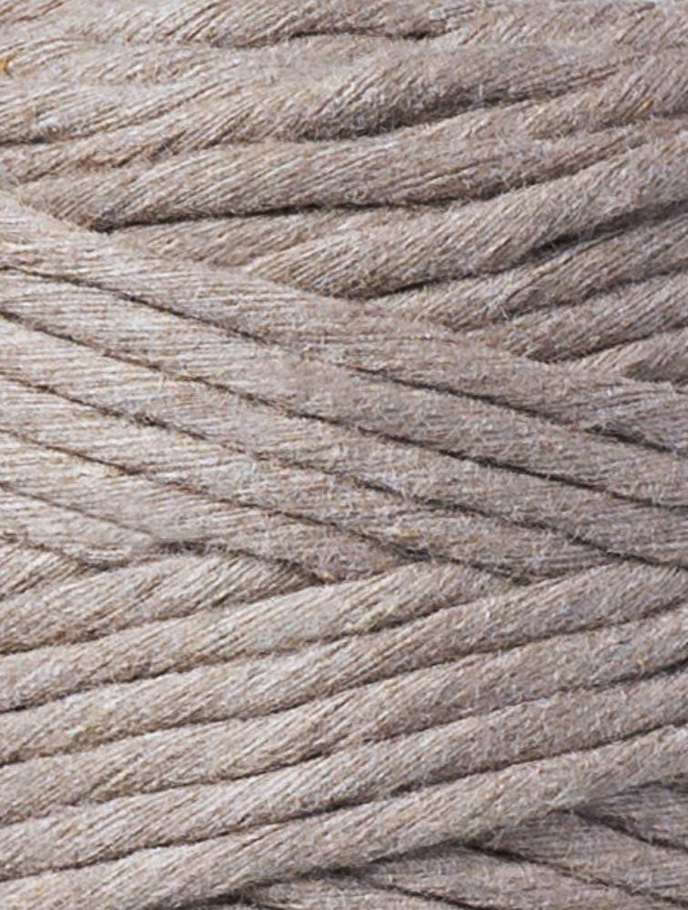 Bobbiny Makramee Garn 3mm gezwirnt Coffee 100m - mahina