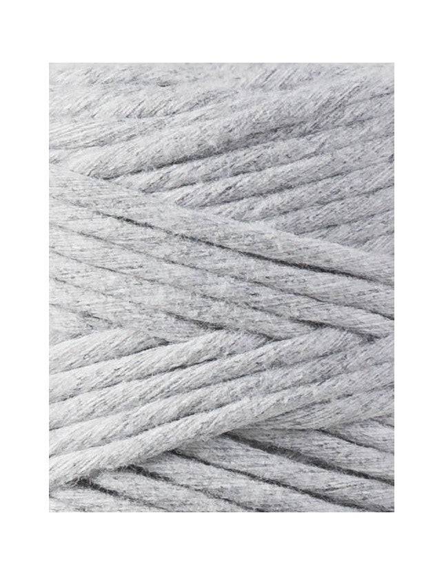 Bobbiny Makramee Garn 3mm gezwirnt Light Grey 100m - mahina