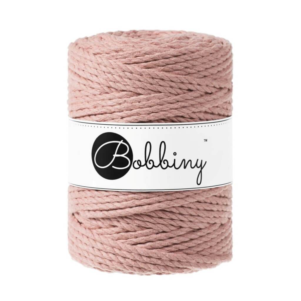 Bobbiny Makramee Garn 5mm 3ply Blush 100m - mahina