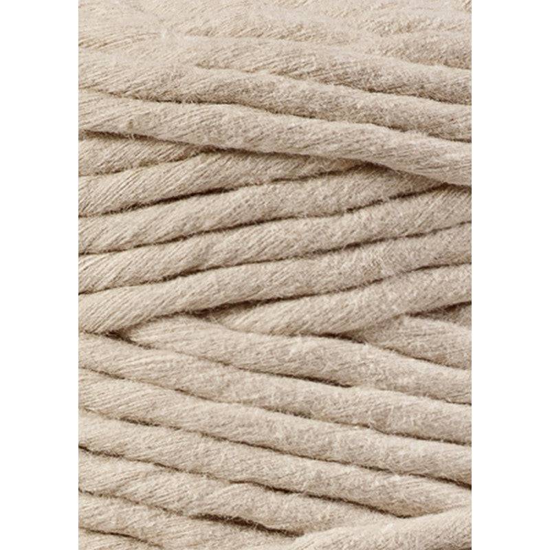 Bobbiny Makramee Garn 5mm gezwirnt Beige 100m - mahina