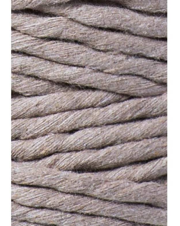 Bobbiny Makramee Garn 5mm gezwirnt Coffee 100m - mahina