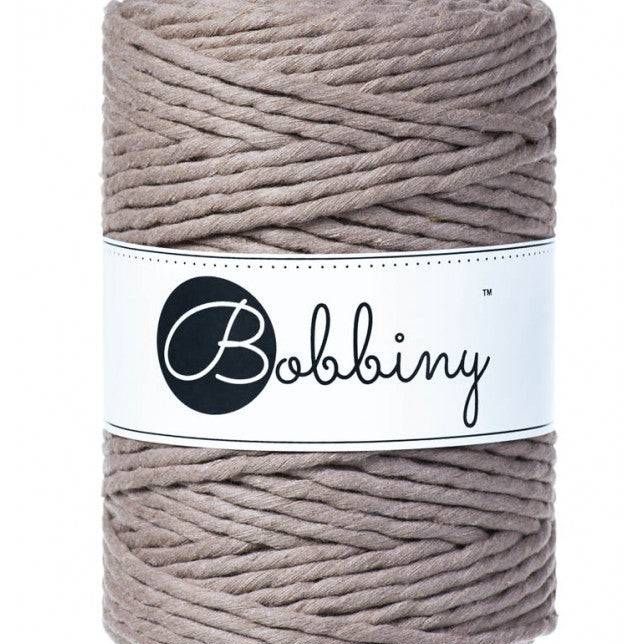 Bobbiny Makramee Garn 5mm gezwirnt Coffee 100m - mahina