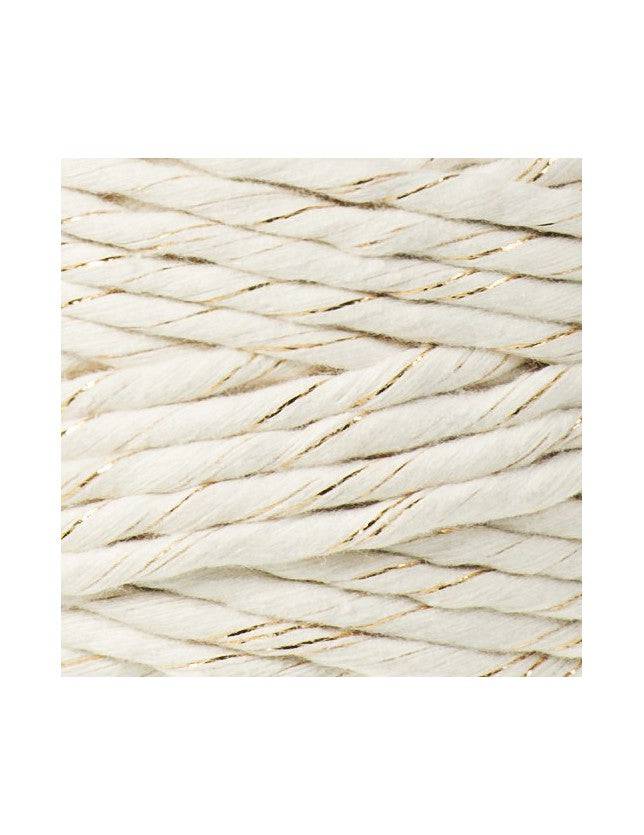 Bobbiny Makramee Garn 5mm gezwirnt Golden Natural 100m - mahina