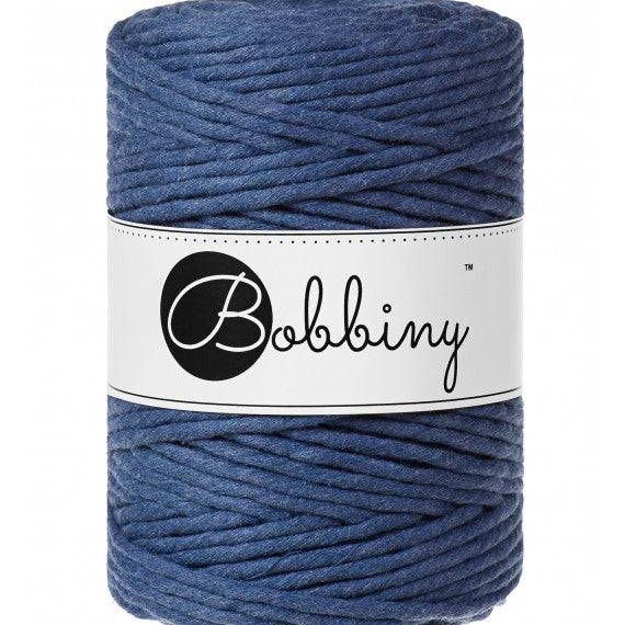 Bobbiny Makramee Garn 5mm gezwirnt Jeans 100m - mahina