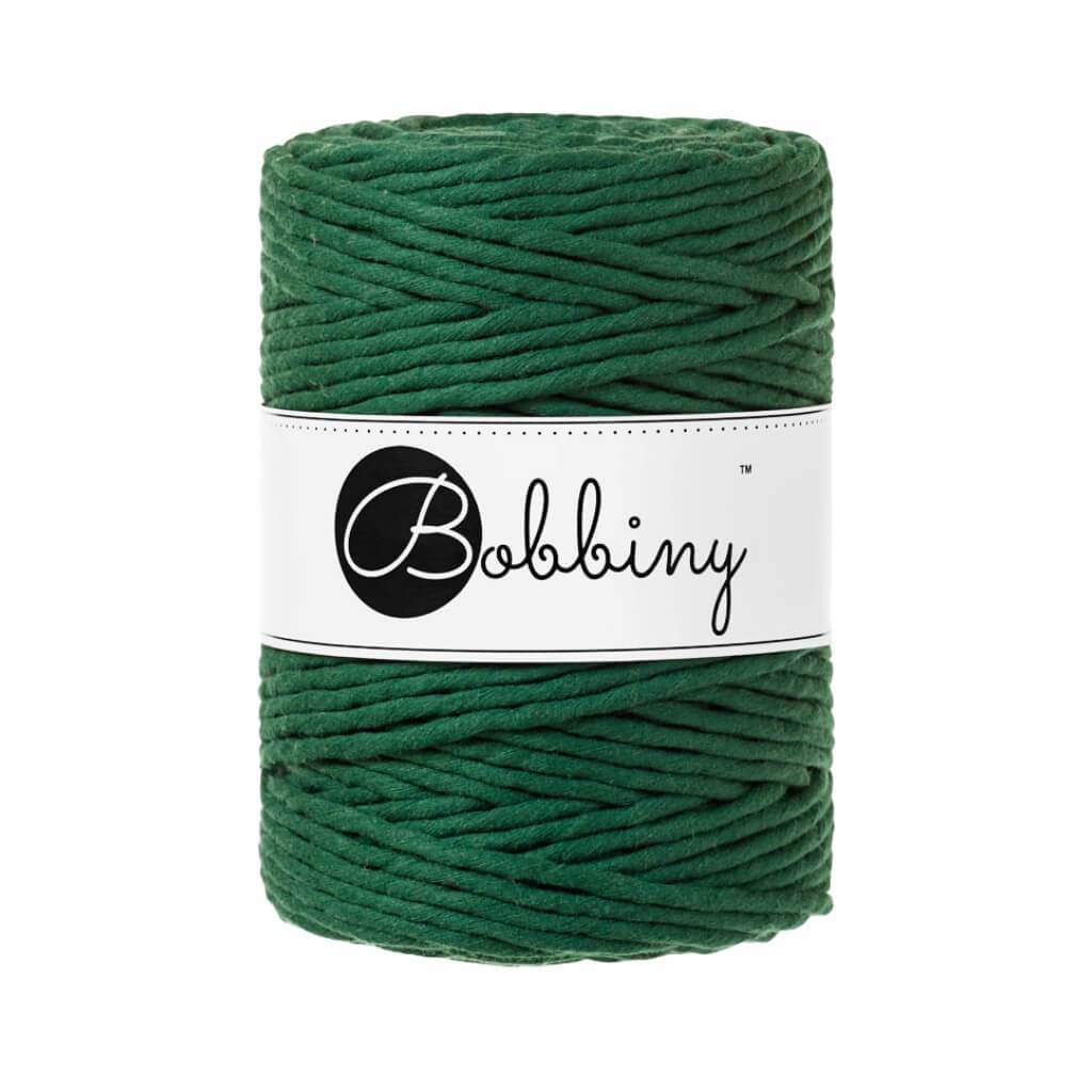 Bobbiny Makramee Garn 5mm gezwirnt Pine Green 100m - mahina