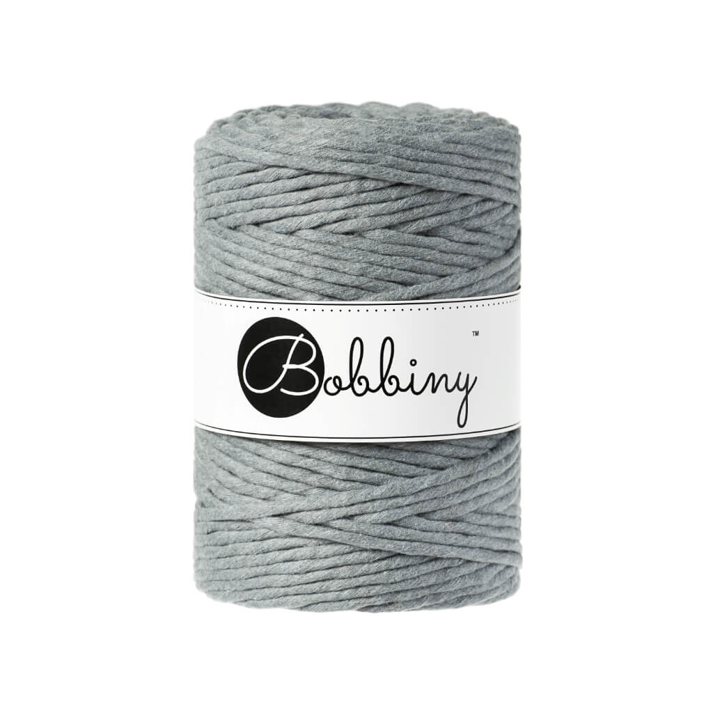 Bobbiny Makramee Garn 5mm gezwirnt Steel 100m - mahina