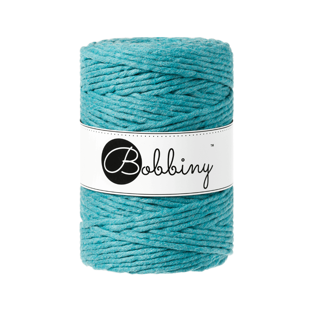 Bobbiny Makramee Garn 5mm gezwirnt Teal 100m - mahina