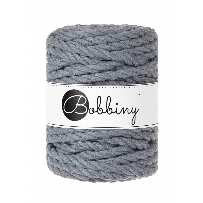 Bobbiny Makramee Garn 9mm 3ply Steel 30m - mahina