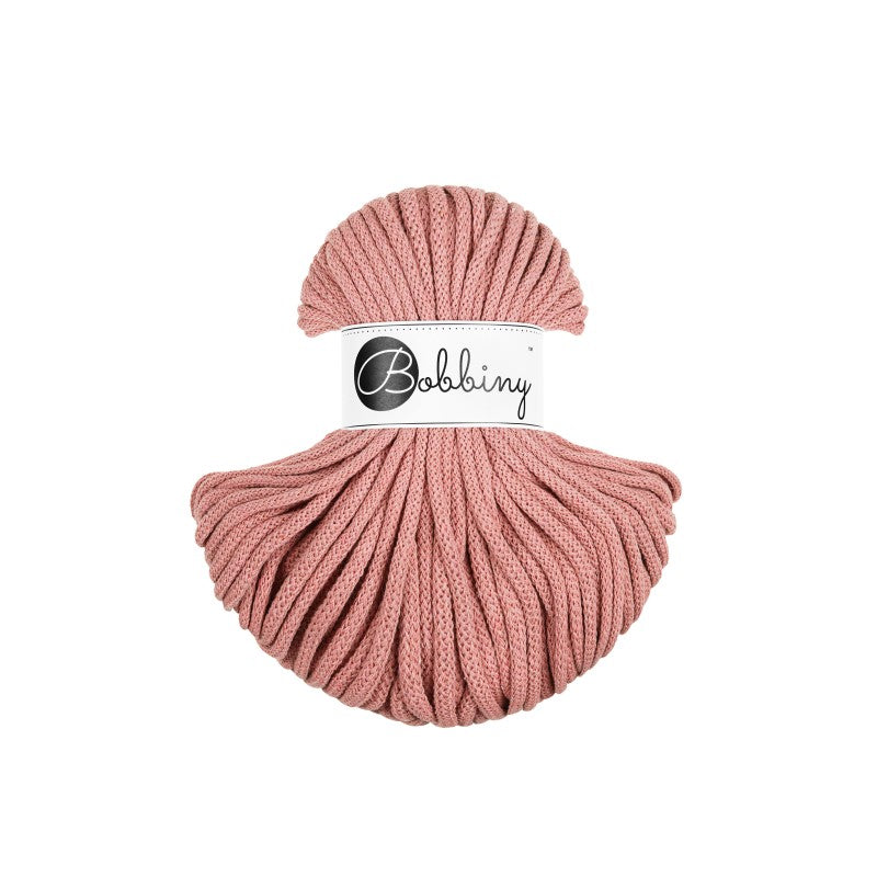 Bobbiny PREMIUM Flechtkordel 5mm geflochten Blush 50m - Garne > Baumwollgarne > Bobbiny > Geflochten > 5mm von mahina