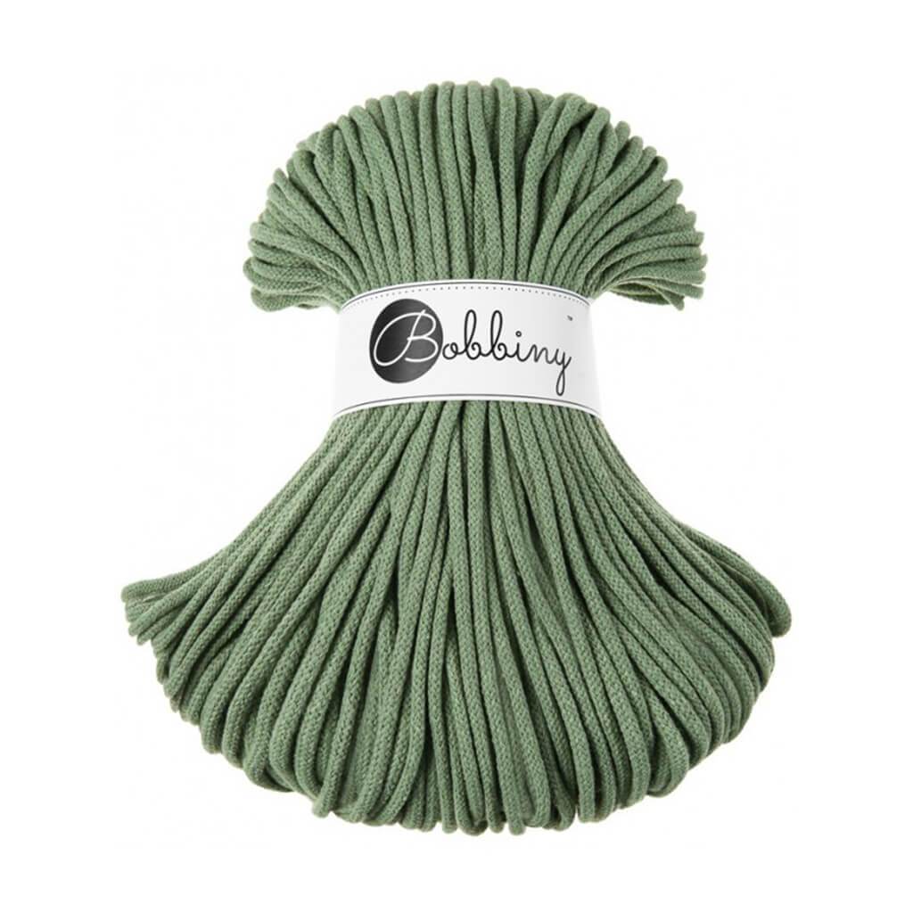 Bobbiny PREMIUM Flechtkordel 5mm geflochten Eucalyptus Green 100m - Garne > Baumwollgarne > Bobbiny > Geflochten > 5mm von mahina