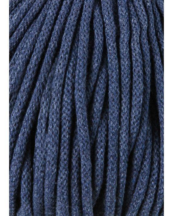 Bobbiny PREMIUM Flechtkordel 5mm geflochten Jeans 100m - Garne > Baumwollgarne > Bobbiny > Geflochten > 5mm von mahina