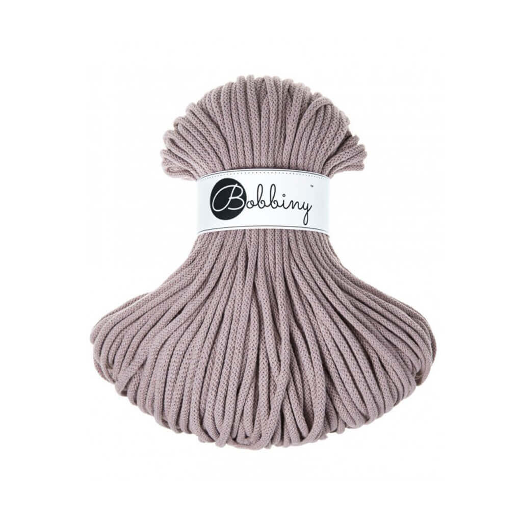 Bobbiny PREMIUM Flechtkordel 5mm geflochten Pearl 100m - Garne > Baumwollgarne > Bobbiny > Geflochten > 5mm von mahina