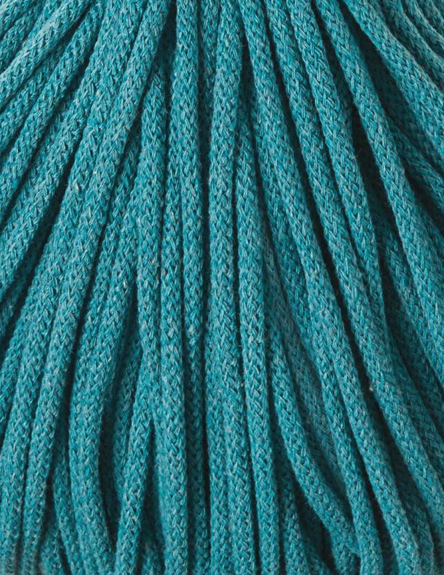 Bobbiny PREMIUM Flechtkordel 5mm geflochten Teal 100m - Garne > Baumwollgarne > Bobbiny > Geflochten > 5mm von mahina