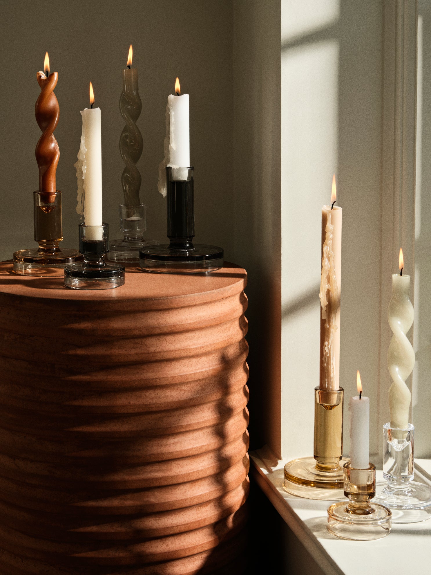 Kerzenständer aus Glas "Miya" in verschiedenen Größen - Interior > Dekoration > Kerzenständer von mahina