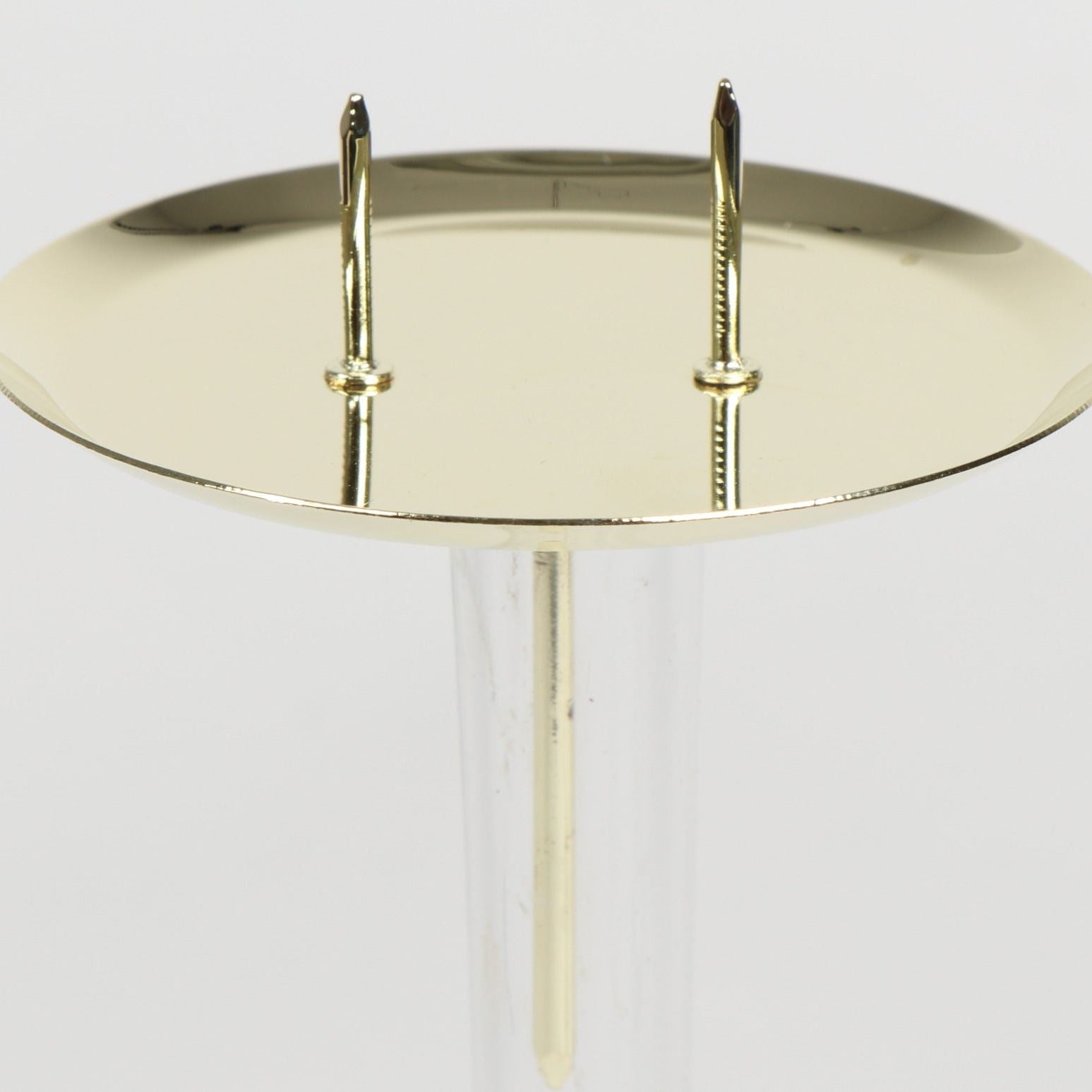 Metall Adventskranzkerzenhalter 10cm in gold, 4 Stück - Weihnachtsbaumschmuck von mahina