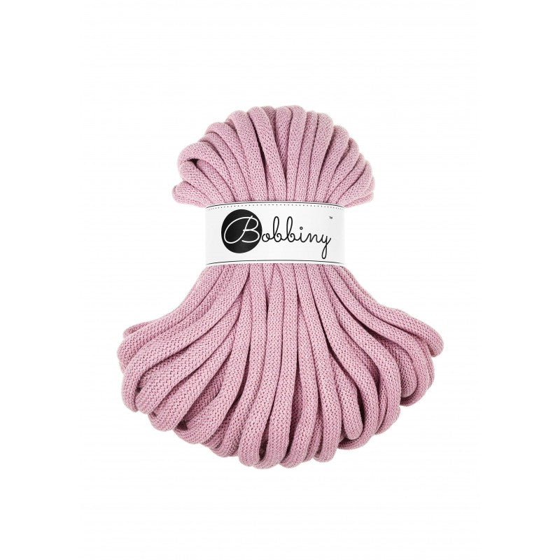 Bobbiny JUMBO Flechtkordel 9mm geflochten Dusty Rose 30m - Garne > Baumwollgarne > Bobbiny > Geflochten > 9mm von mahina
