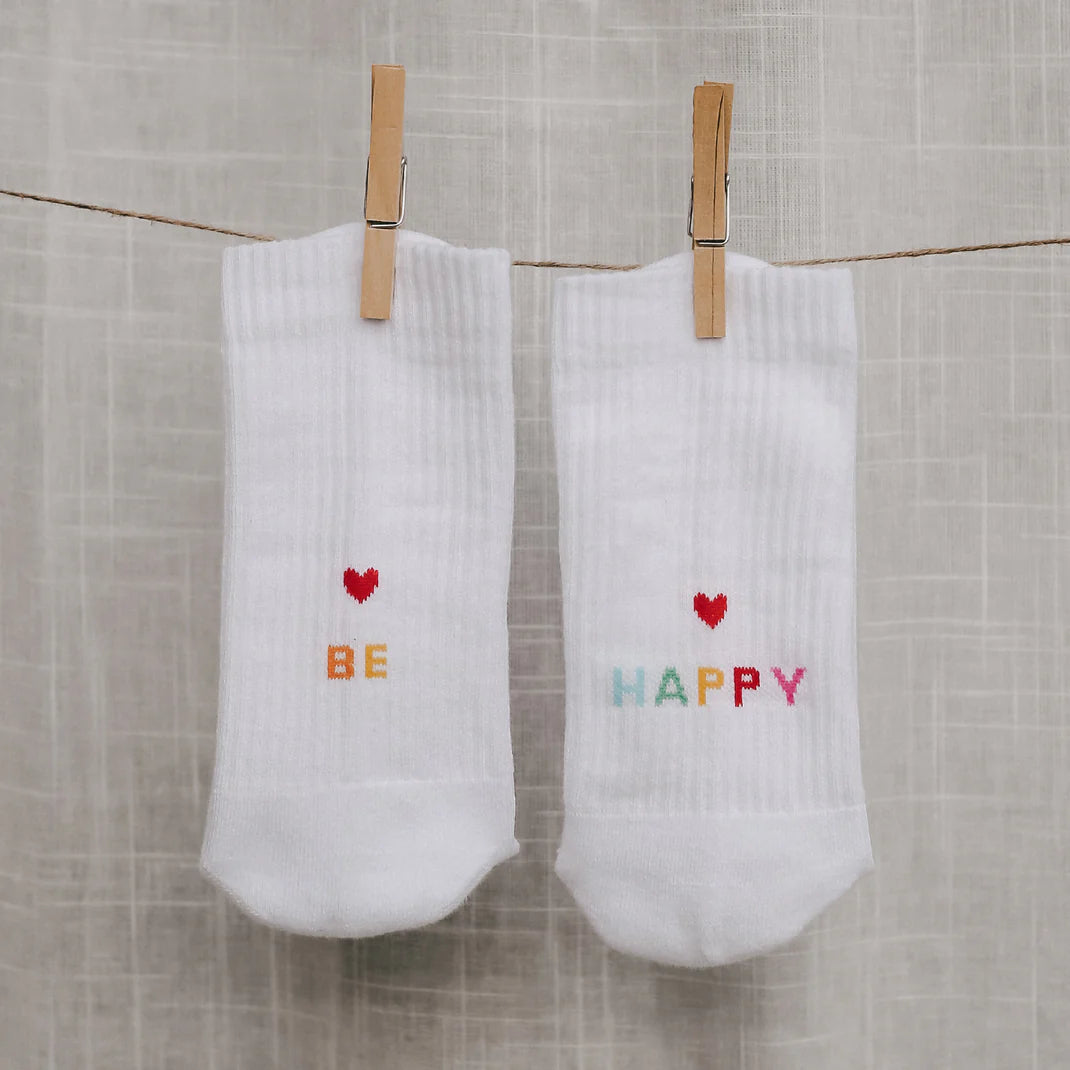 Eulenschnitt Socken be happy - Interior > Dekoration > Sonstiges von mahina