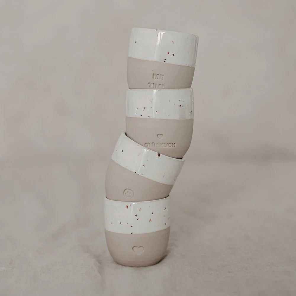 Eulenschnitt Handgemachter Espresso Becher Smiley - Interior > Dekoration > Tassen von mahina