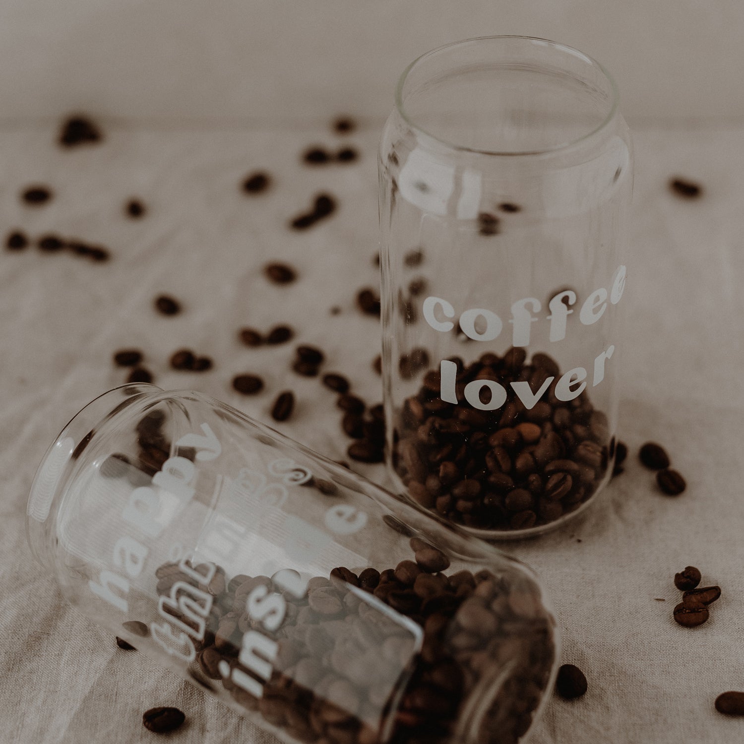 Eulenschnitt Hohes Trinkglas Coffee Lover 500ml - Interior > Dekoration > Tassen von mahina