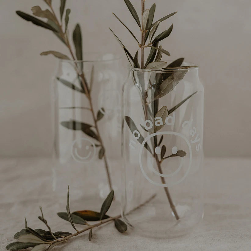 Eulenschnitt Hohes Trinkglas No Bad Days 500ml - Interior > Dekoration > Tassen von mahina