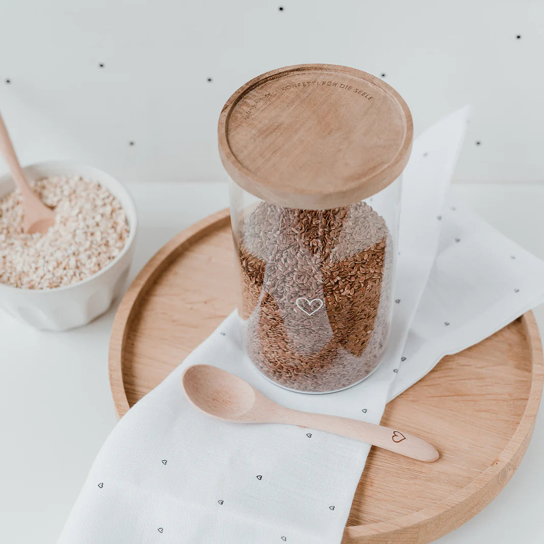 Eulenschnitt Vorratsglas Herz 19cm - Bastelbedarf -> Glas -> Dekorative Gläser von mahina